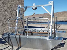 Bio-Barge II Work Platforms Front Right View