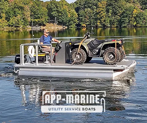 UTL-14&trade; Commercial Pontoon Boat Hauling Light ATV Vehicles