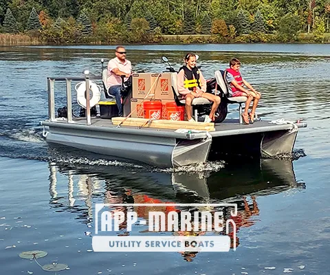 UTL-14™ Commercial Pontoon Boat Hauling Materials